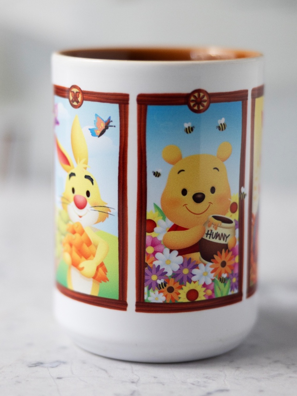 Winnie the Pooh seasons Disney Parks large mug Tigger Piglet Roo Rabbit Eeyore